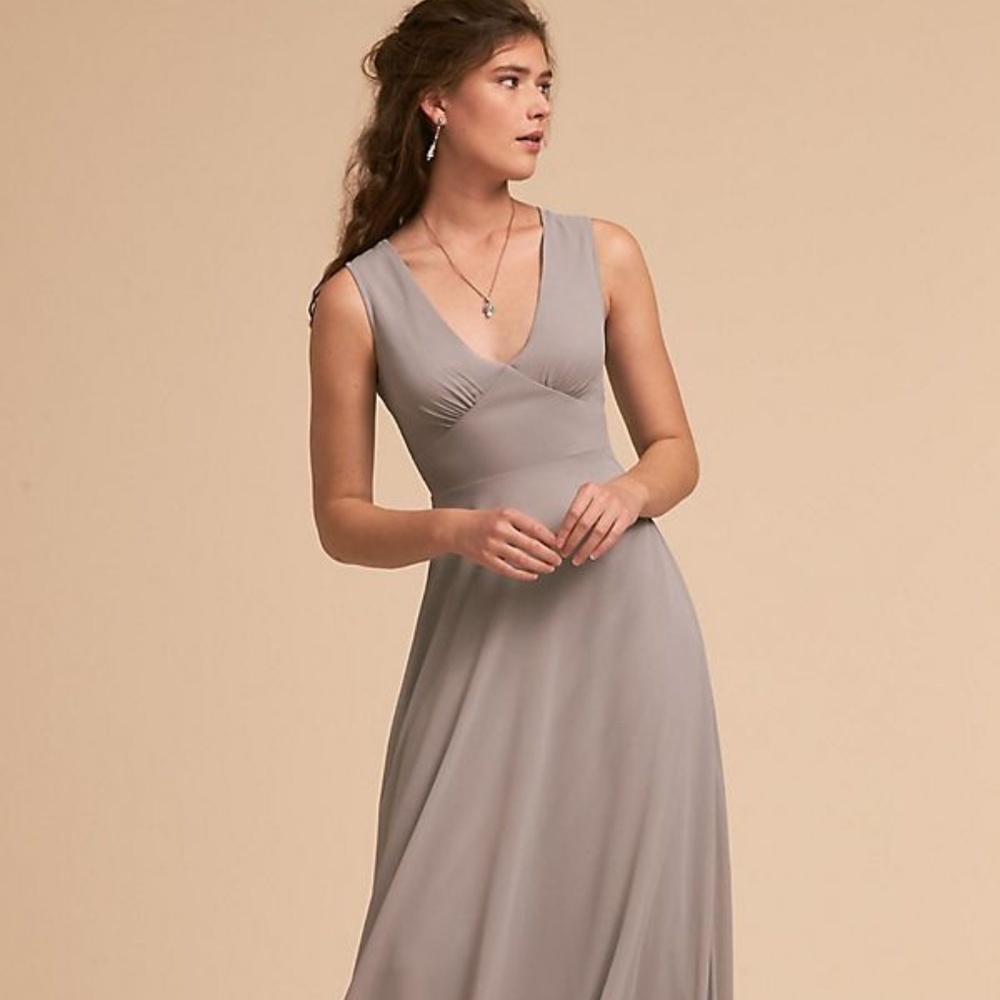 Anthropologie Gray Capulet formal Dress